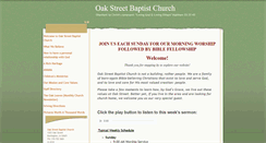 Desktop Screenshot of oakstreetchurch.com